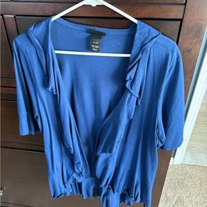 Womens Lane Bryant Ruffled Cardigan. Size 14/16